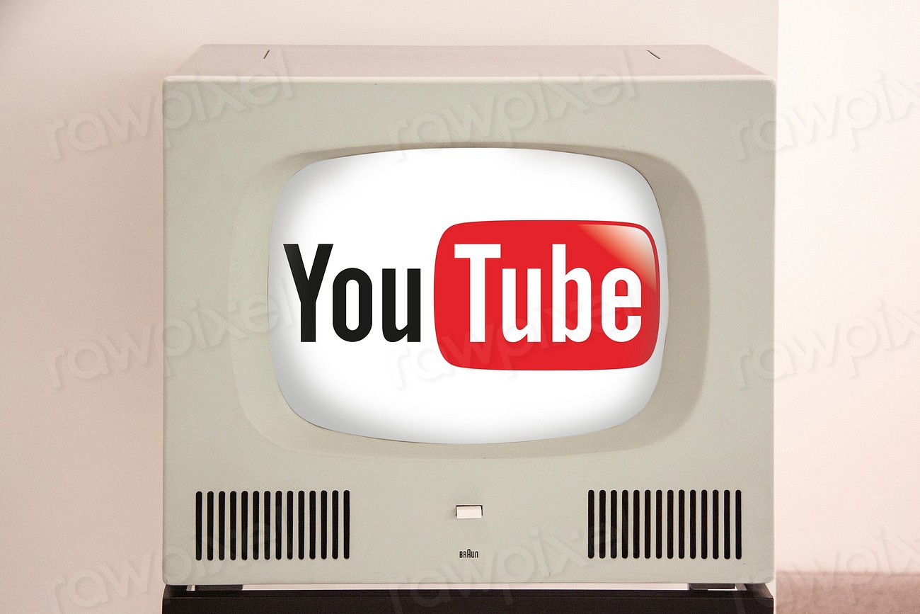 YouTube logo vintage TV, location